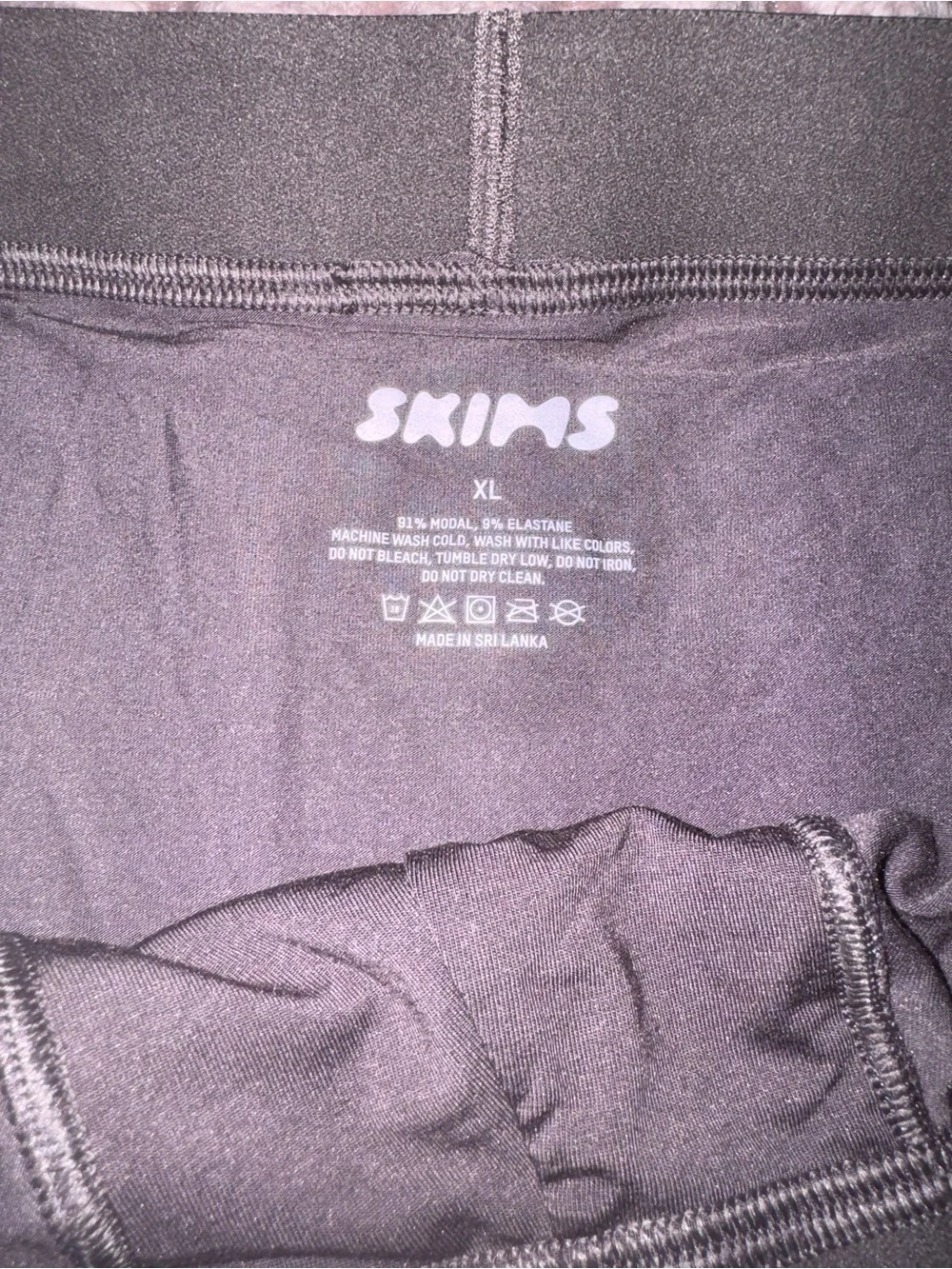 SKIMS Black Boxer Briefs - Stretch Trunk